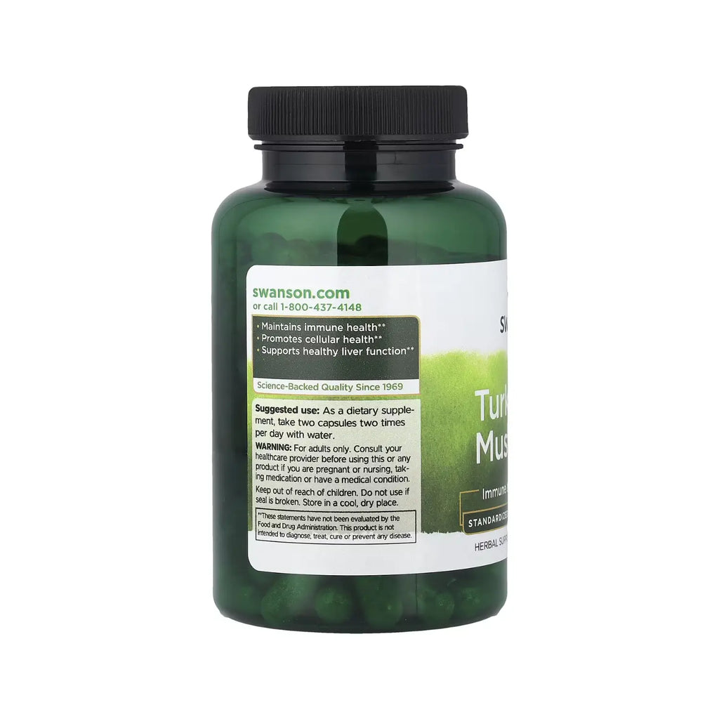 SWANSON HONGO DE COLA DE PAVO 500 MG 120 CAPS SFN