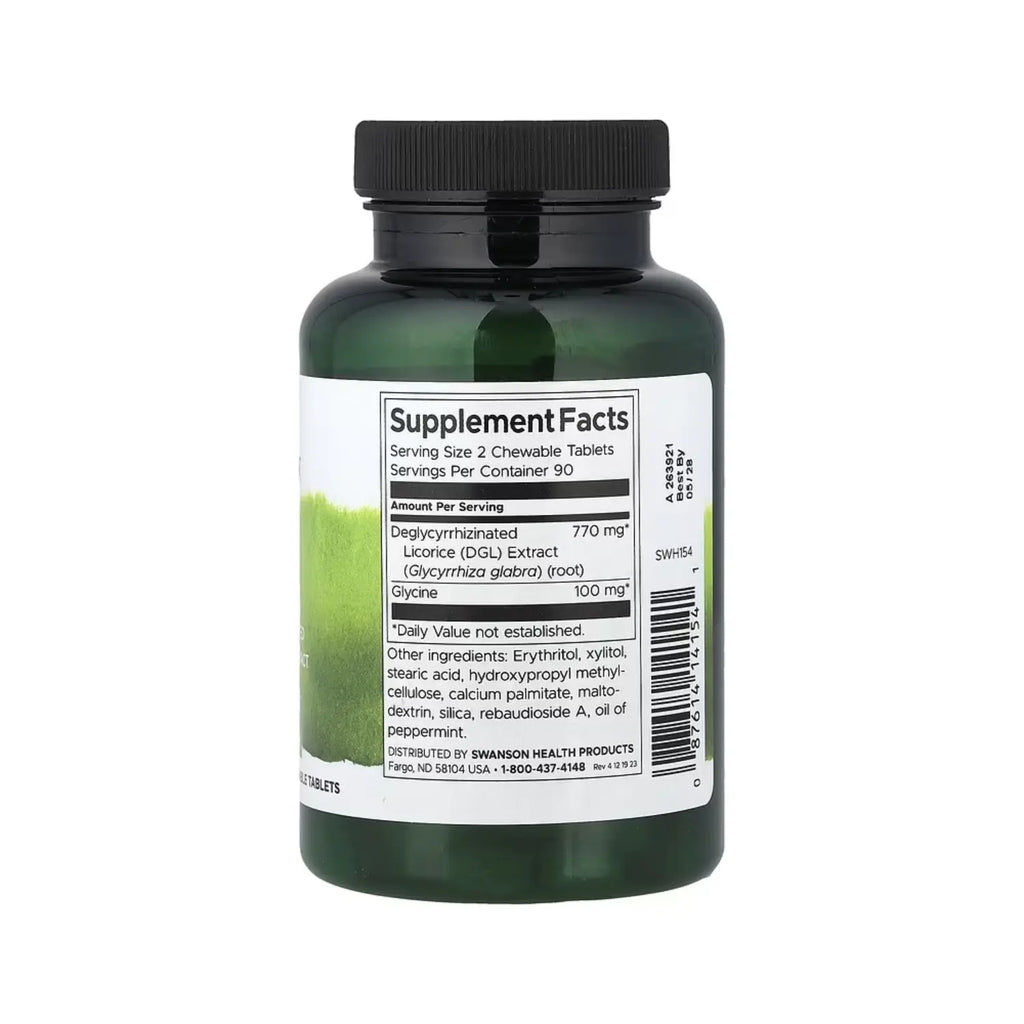 SWANSON DGL EXTRACTO DE REGALIZ DESGLICIRRIZADO 180 TAB SFN