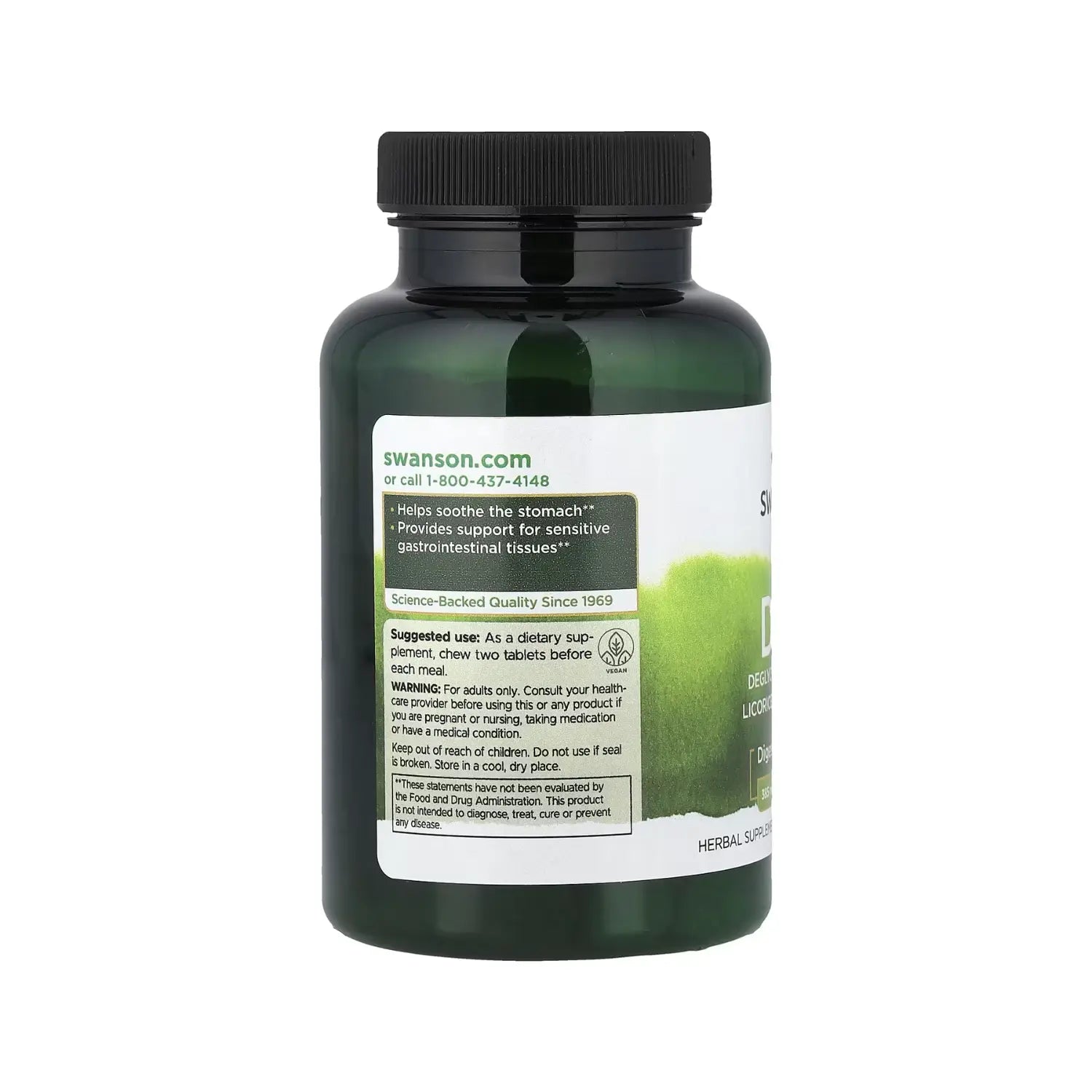 SWANSON DGL EXTRACTO DE REGALIZ DESGLICIRRIZADO 180 TAB SFN
