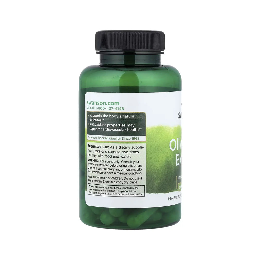 SWANSON HOJA DE OLIVO EXT 500 MG 60 CAPS SFN