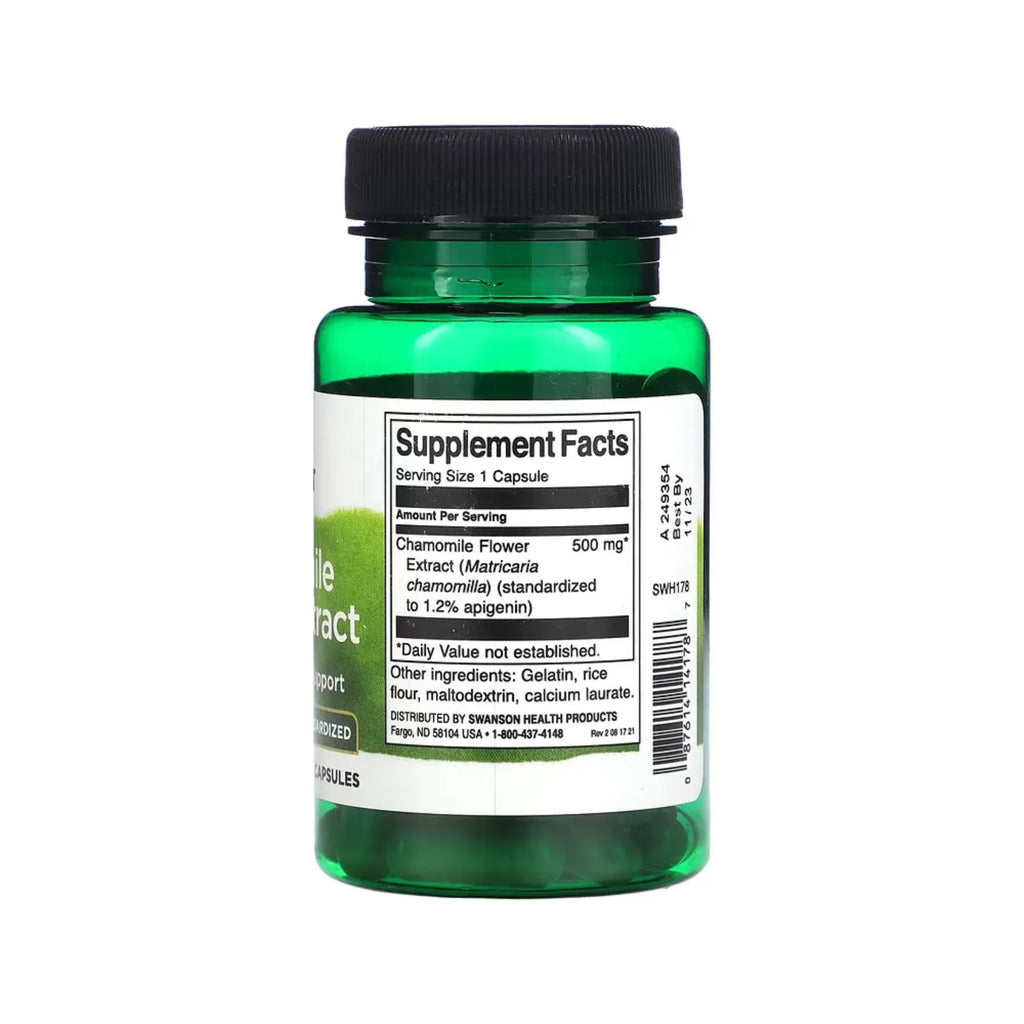 SWANSON EXTRACTO DE FLOR DE MANZANILLA 500MG 60 CAPS SFN