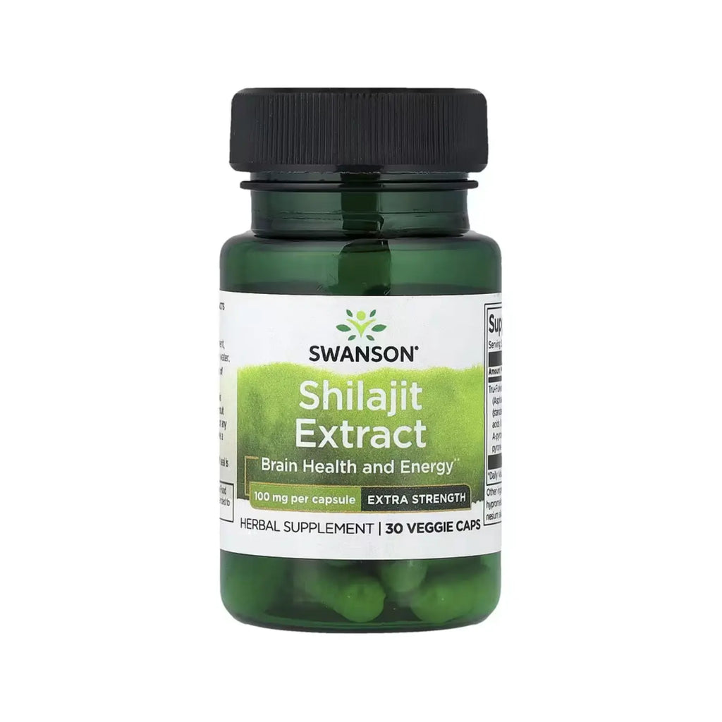 Swanson Shilajit Extract - Extra Strength 100 mg 30 Veg Caps sfn
