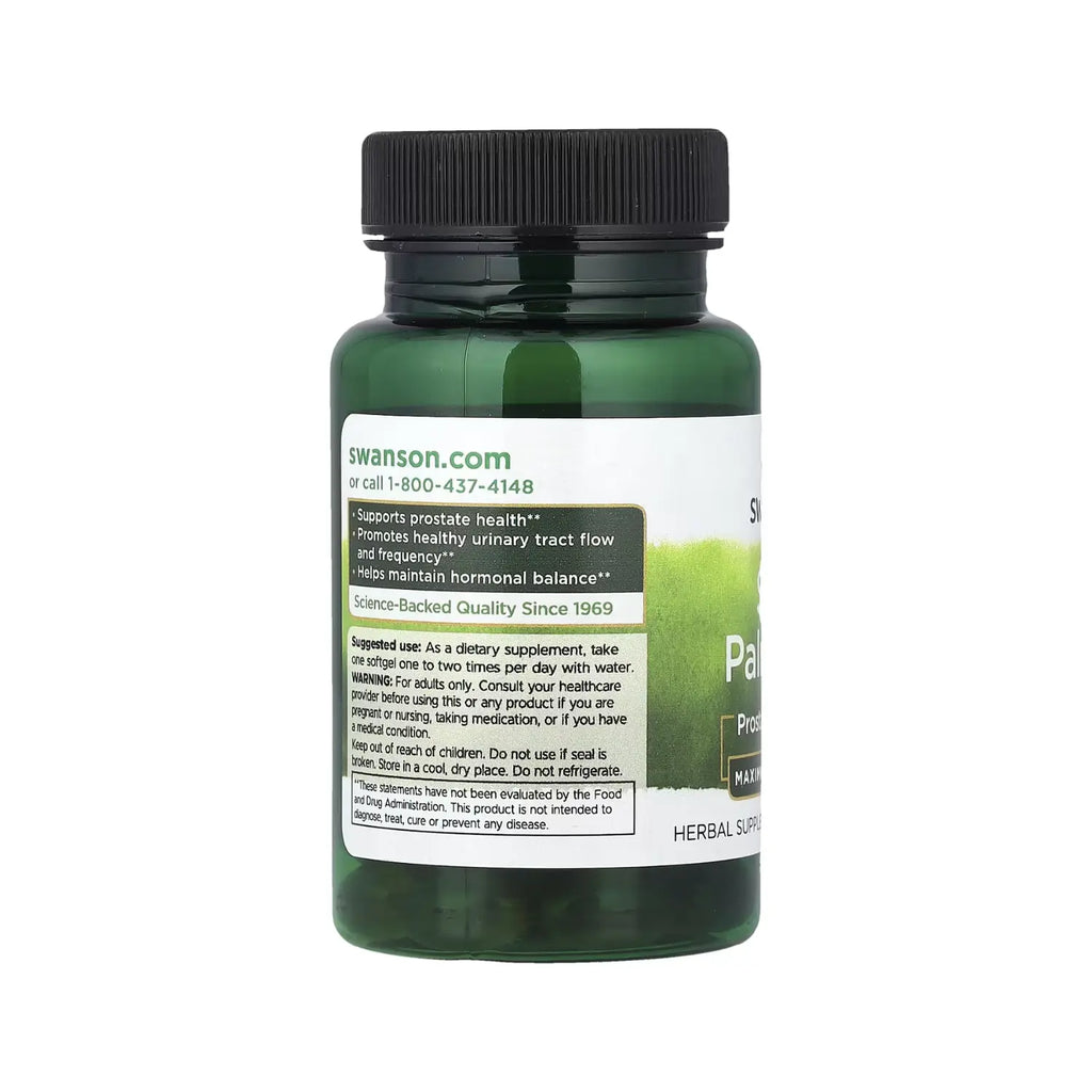 Swanson Saw Palmetto - Maximum Strength 320 mg 60 Sgels SFN