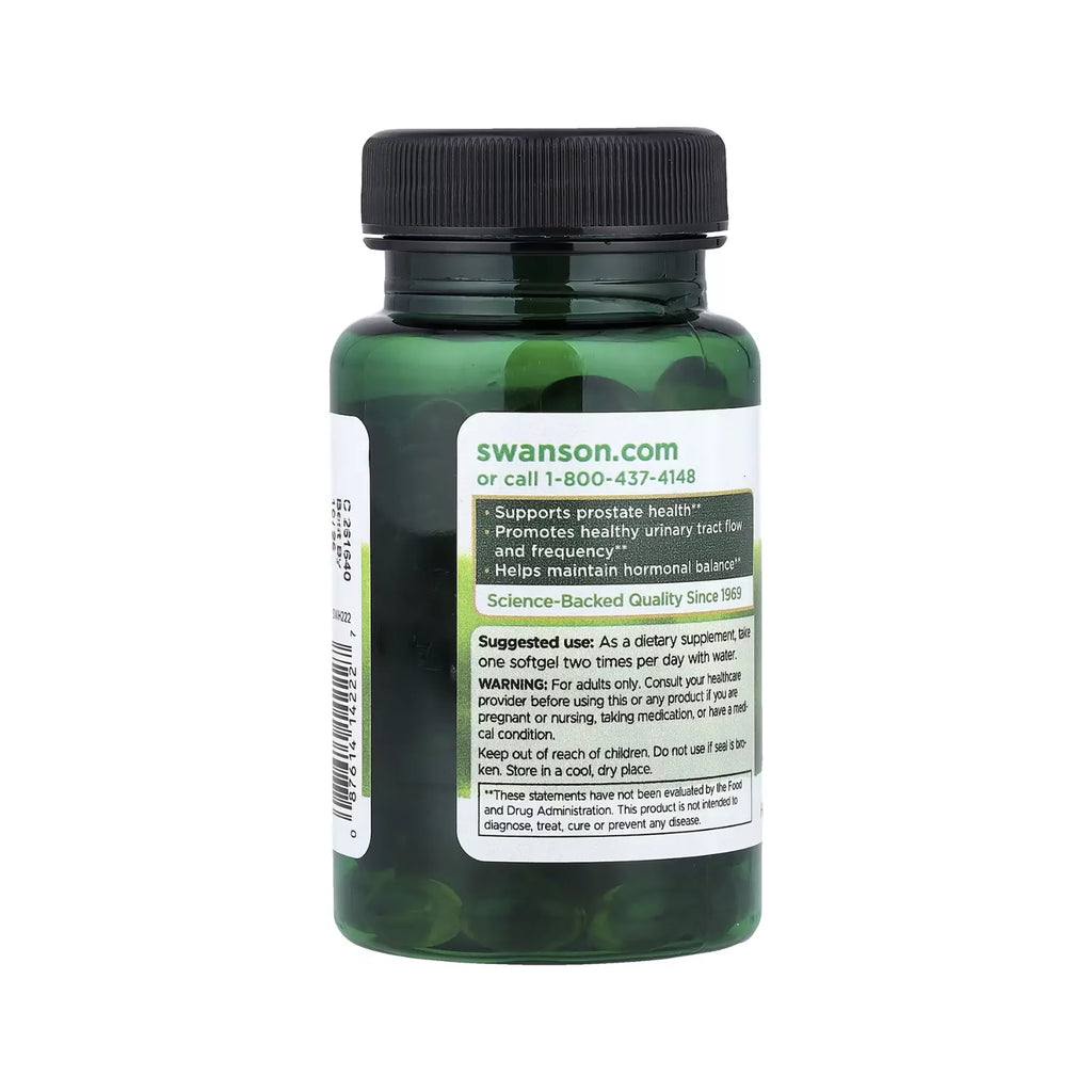 Swanson, Palma Enana Americana, 160 Mg, 120 Cápsulas Blandas