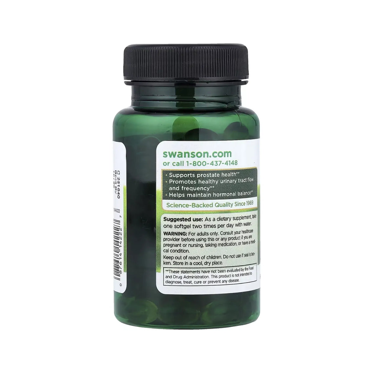 Swanson, Palma Enana Americana, 160 Mg, 120 Cápsulas Blandas