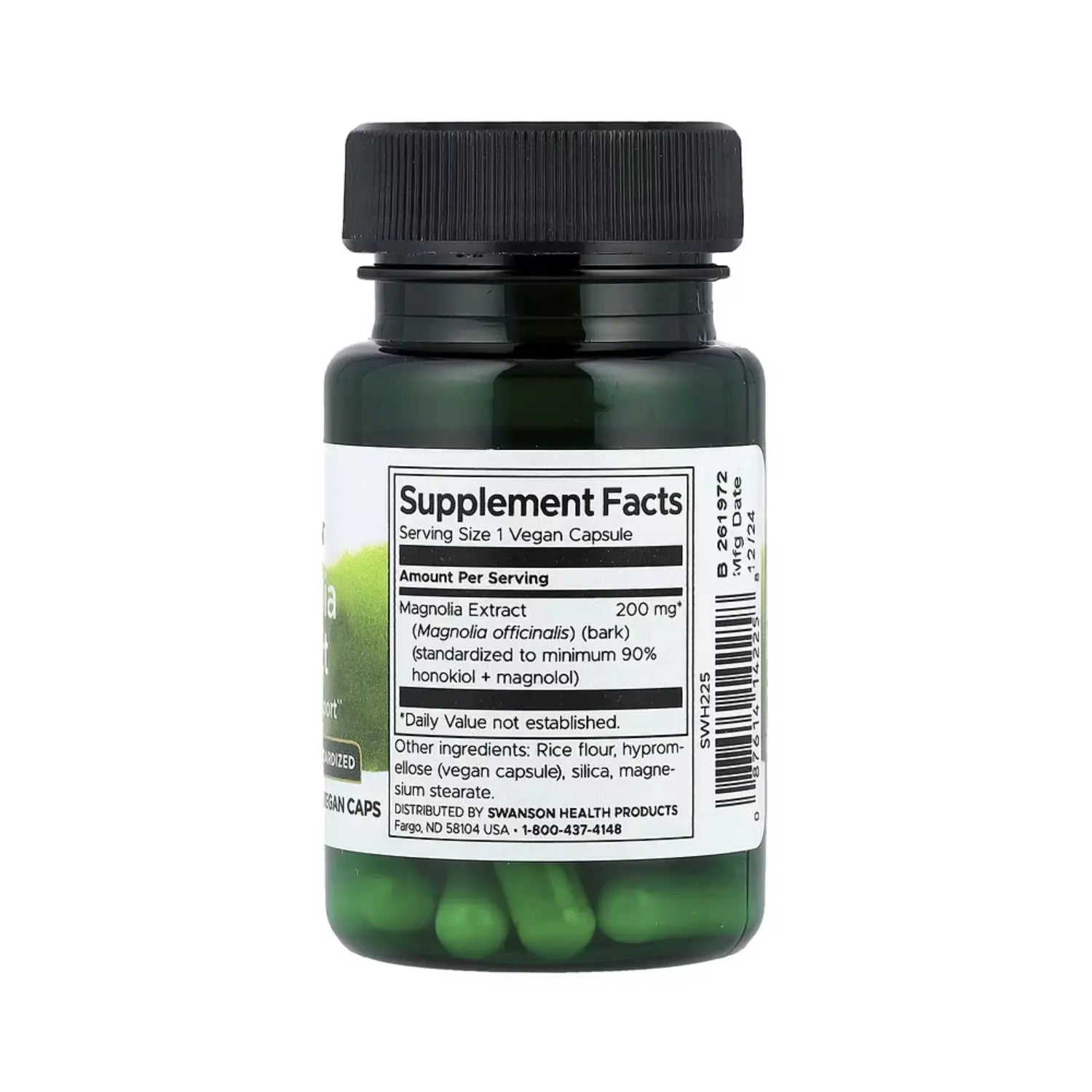 Swanson Magnolia Extract - Standardized 200 mg 30 Vegan Caps