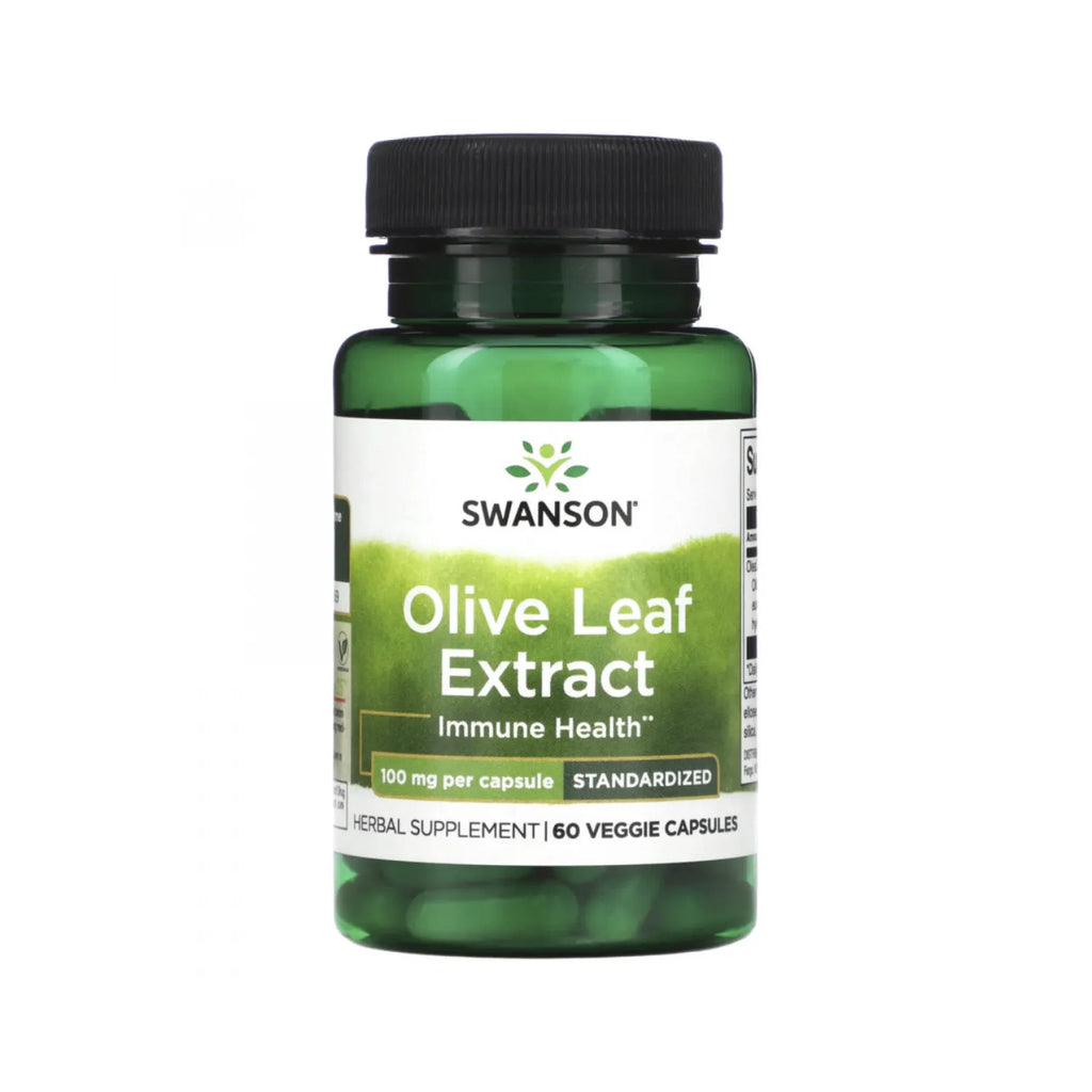 SWANSON EXTRACTO HOJA DE OLIVO 100 MG 60 VEGCAPS SFN