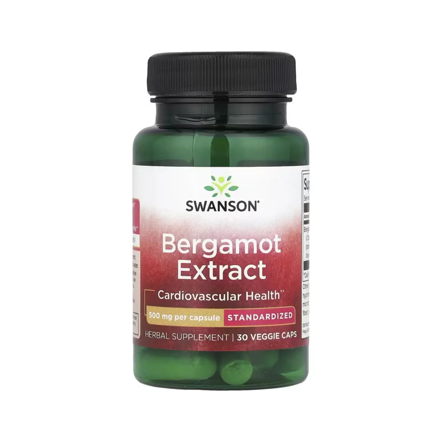 SWANSON EXTRACTO DE BERGAMOTAB 500 MG 30 CÁPSULAS VEGETALES