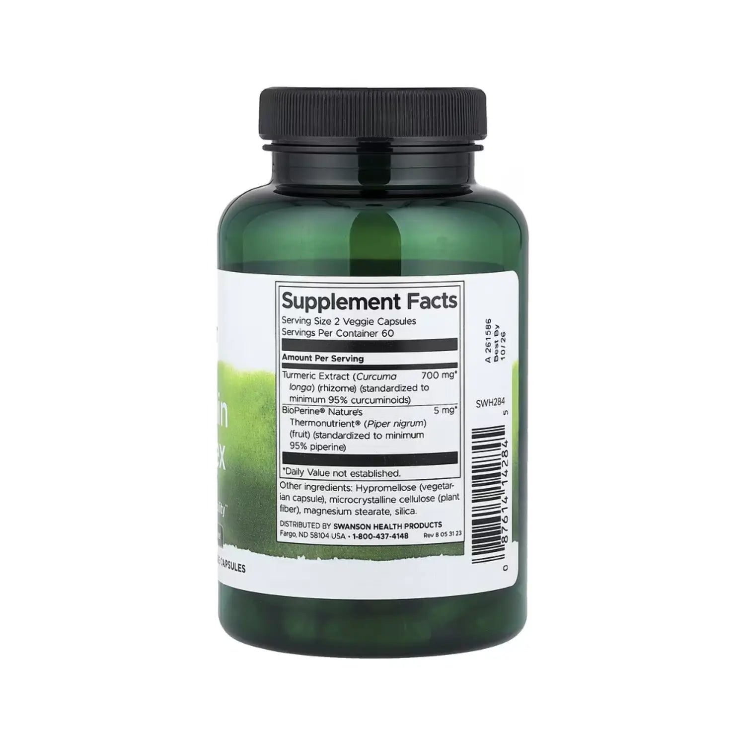 Swanson Curcumin Complex - Standardized with Bioperine 120 Veg Caps SFN