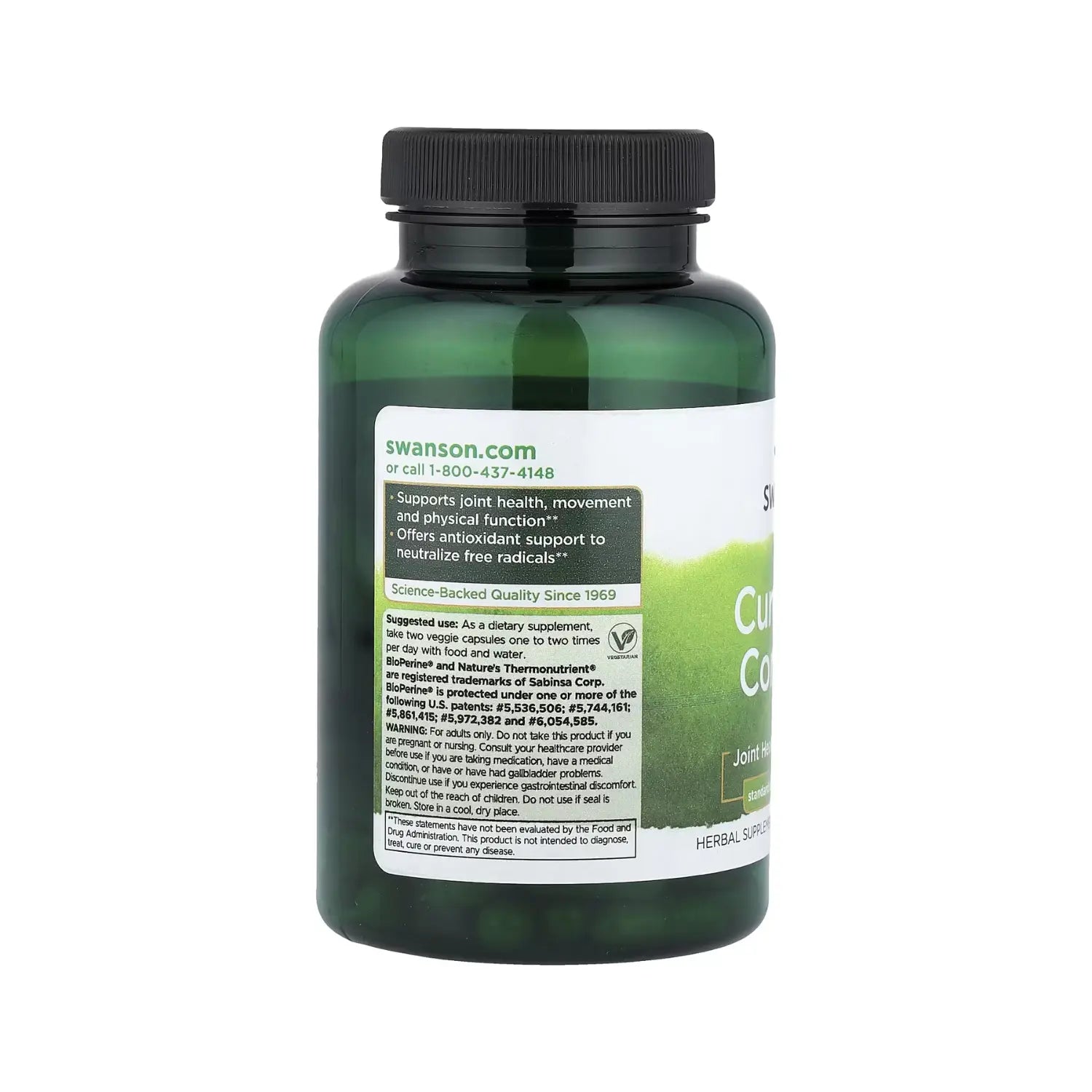 Swanson Curcumin Complex - Standardized with Bioperine 120 Veg Caps SFN