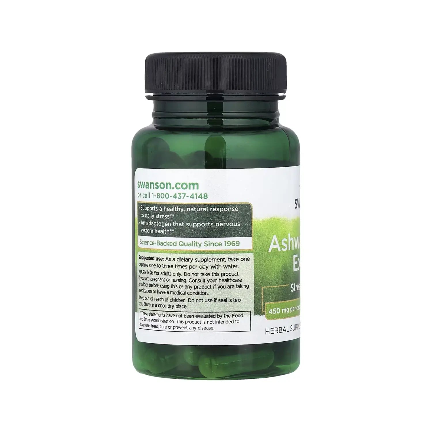 Swanson Extracto Ashwa 450 Mg 60 Caps Sfn