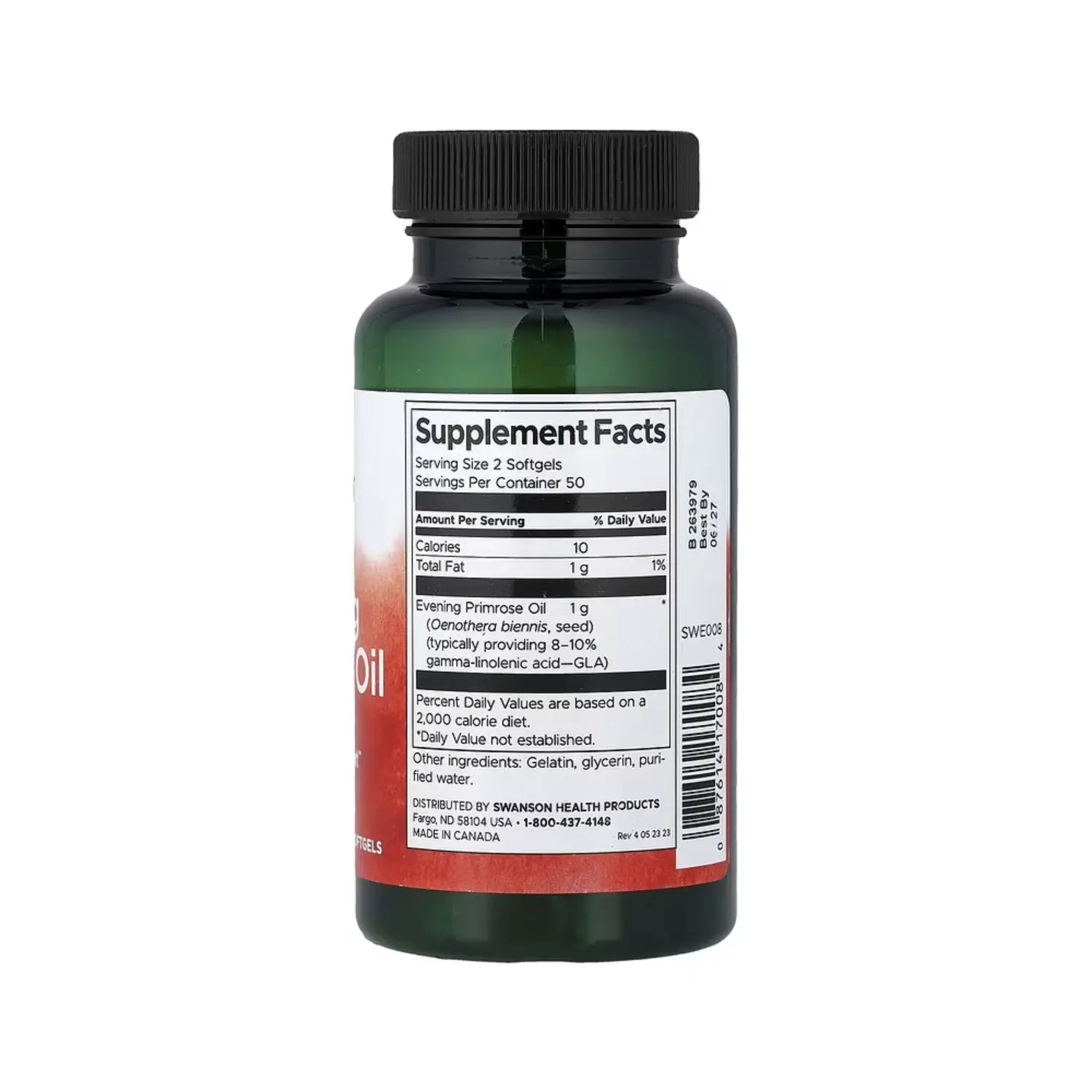 Swanson Evening Primrose Oil 500 mg 100 Sgels SFN