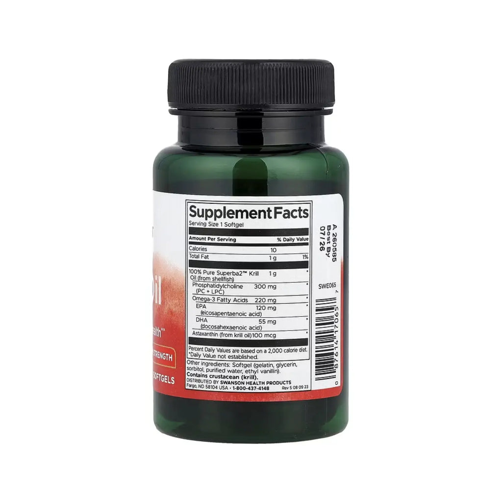 SWANSON ACEITE DE KRIL DE MÁXIMA POTENCIA 1 G 30 SGELS SFN