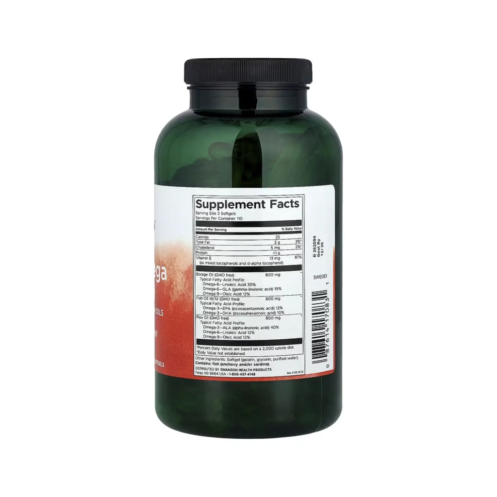 Swanson Multiomega 3-6-9 Flax 220 sofgels sfn
