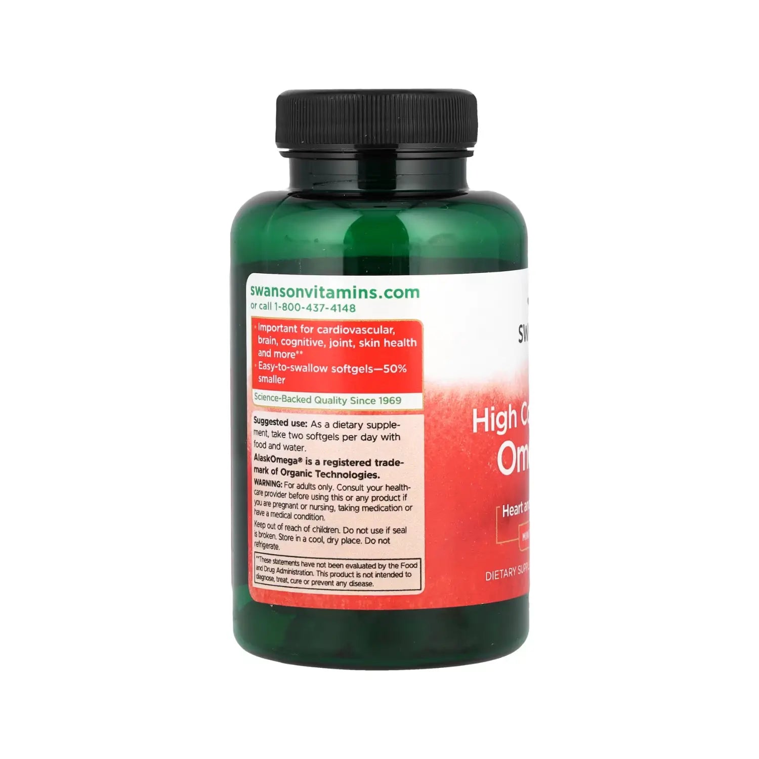 SWANSON OMEGA-3 DE ALTO CONCENTRADO 120 MINICAPSULAS BLANDAS