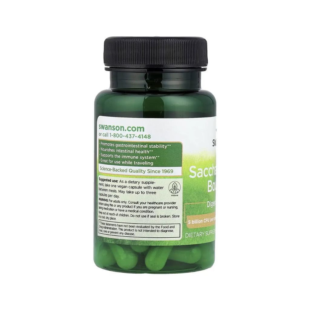 Swanson  Saccharomyces Boulardii 5 Billion Cfu 30 caps sfn