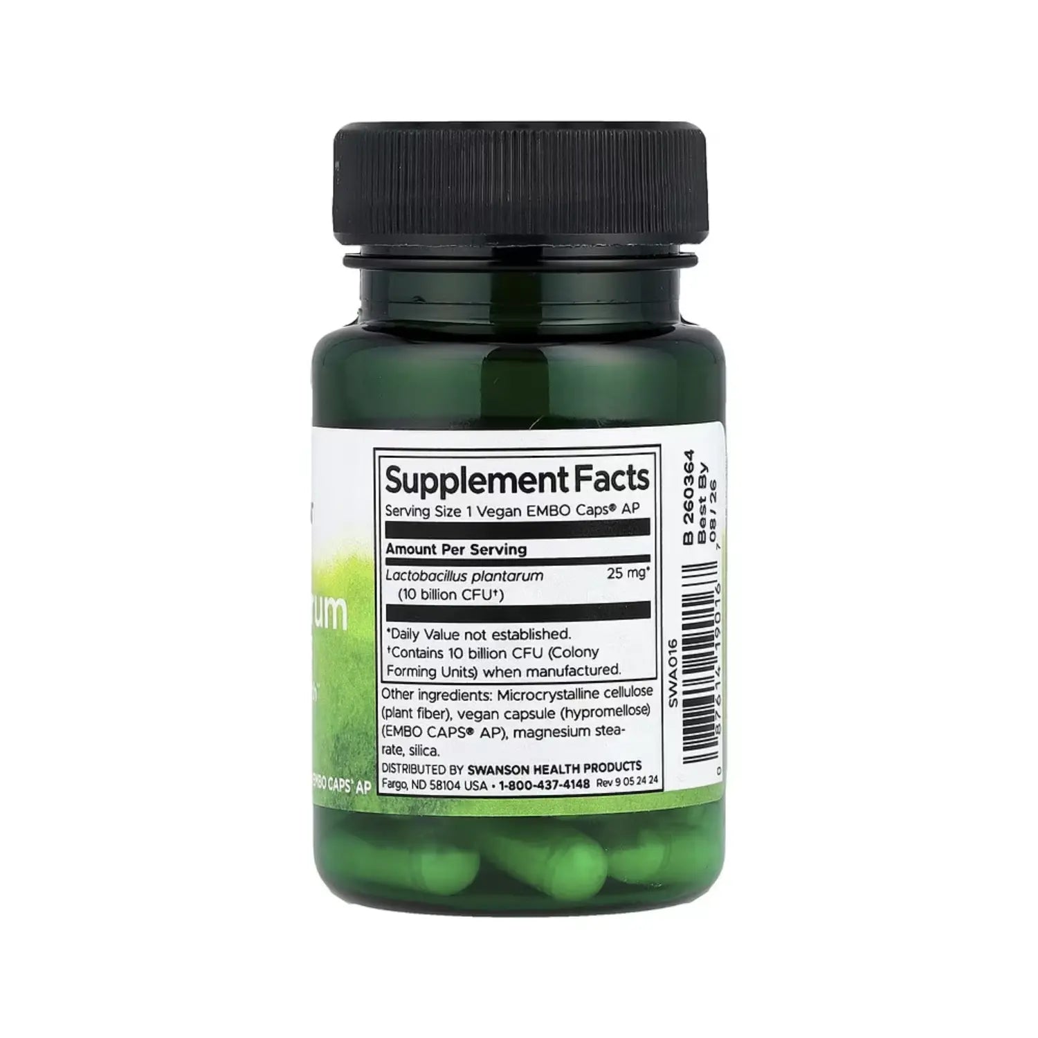 Swanson L Plantarum Probiotic 10 Billion 30 Capsulas Sfn