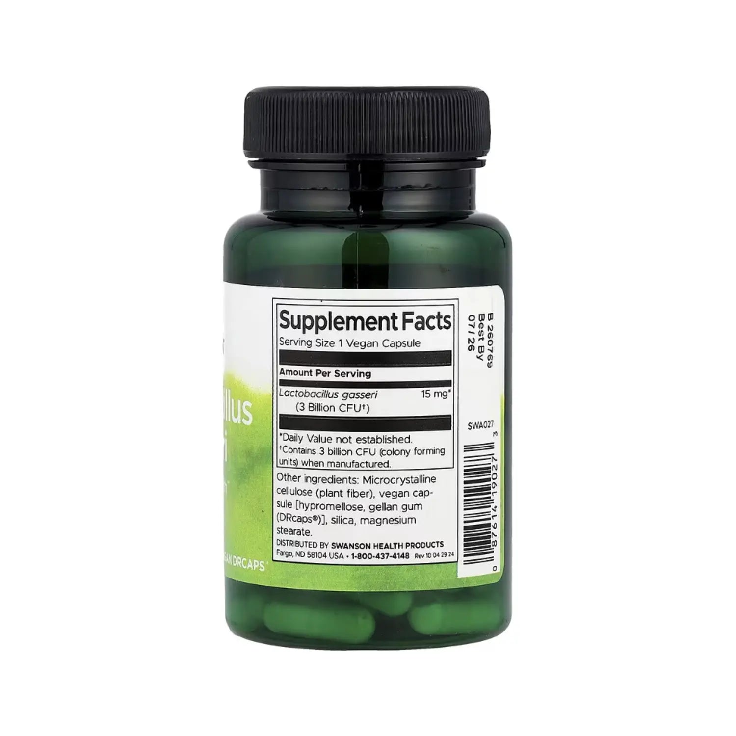 Swanson Lactobacillus Gasseri 60 Capsulas Sfn