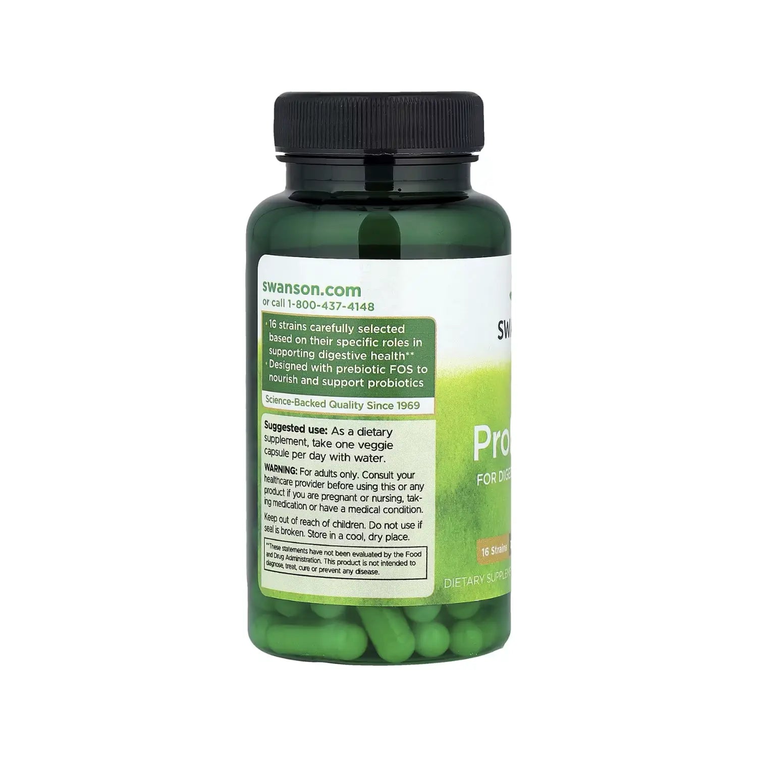 SWANSON PROBIÓTICO SALUD DIGESTIVA 20 BILLION CFU 60 VEGCAPS SFN