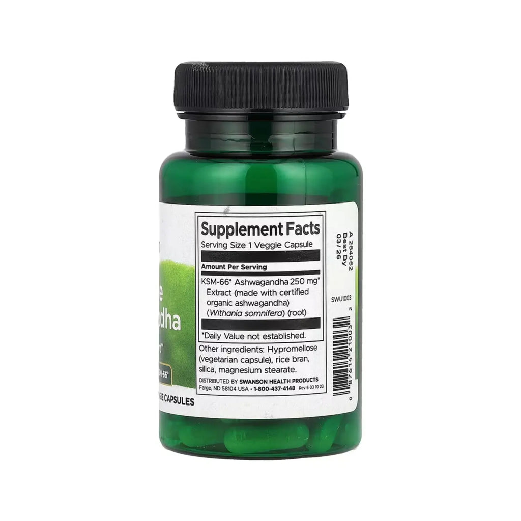 SWANSON ULT ASHWAGANDHA 250 MG 60 CAPS VEG SFN