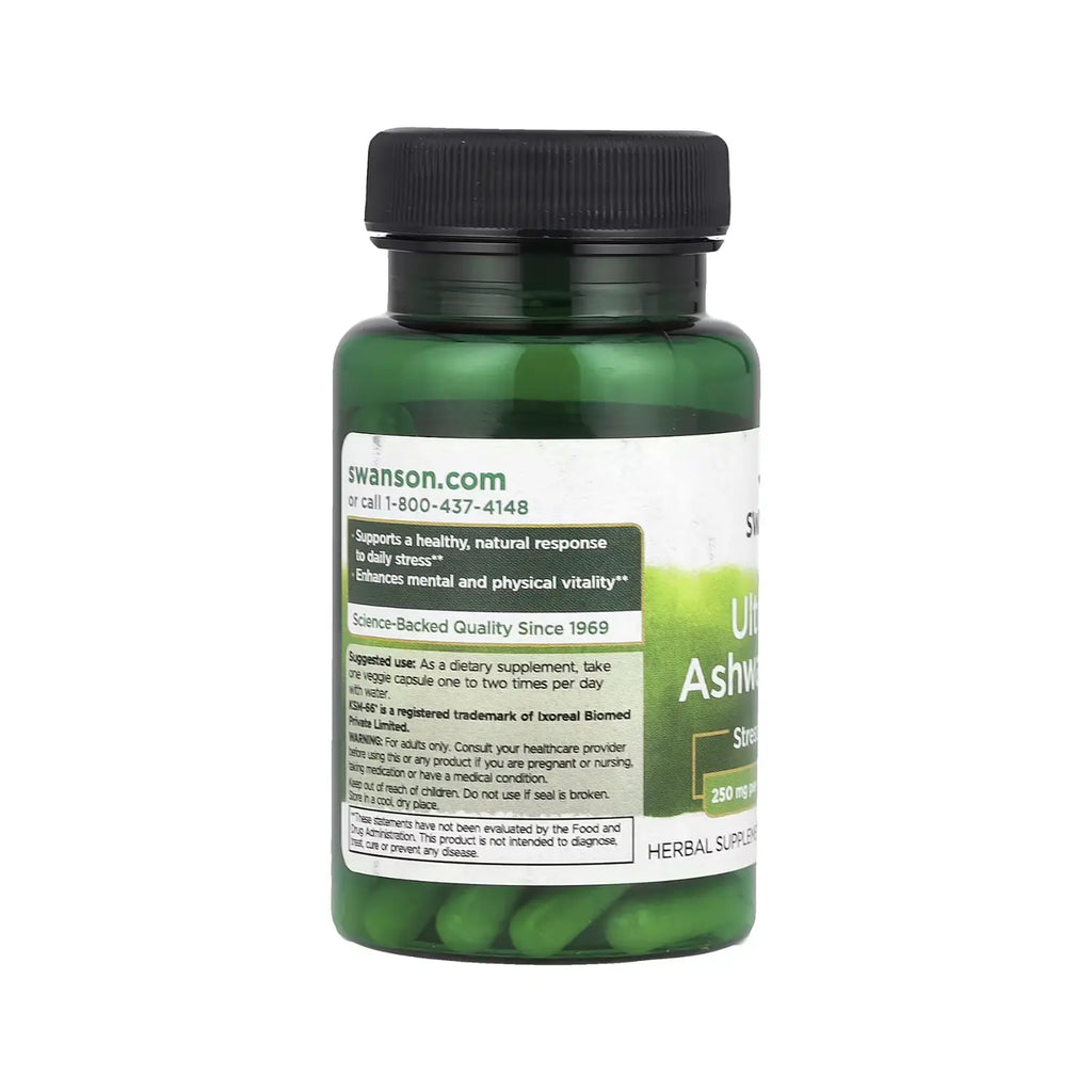 SWANSON ULT ASHWAGANDHA 250 MG 60 CAPS VEG SFN