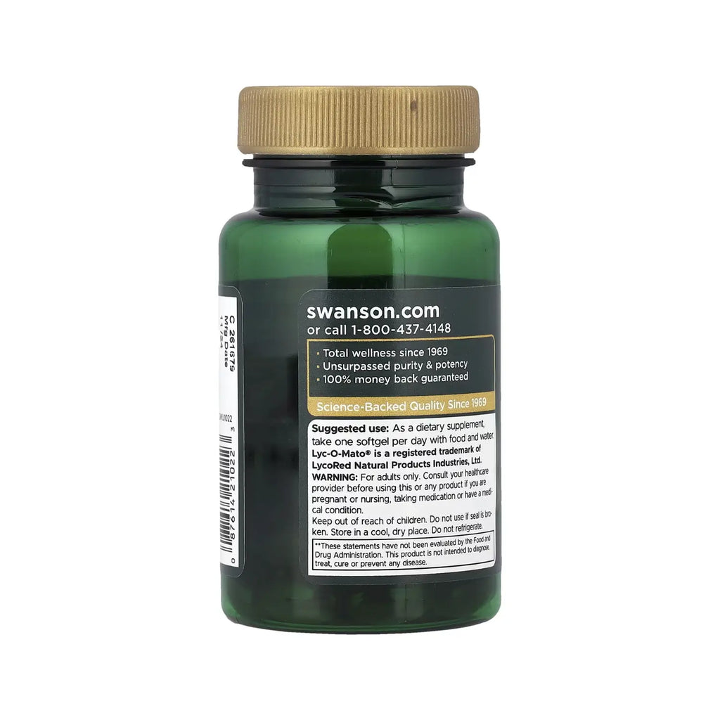Swanson Lyc-O-Mato Lycopene 10 mg 60 Sgels SFN
