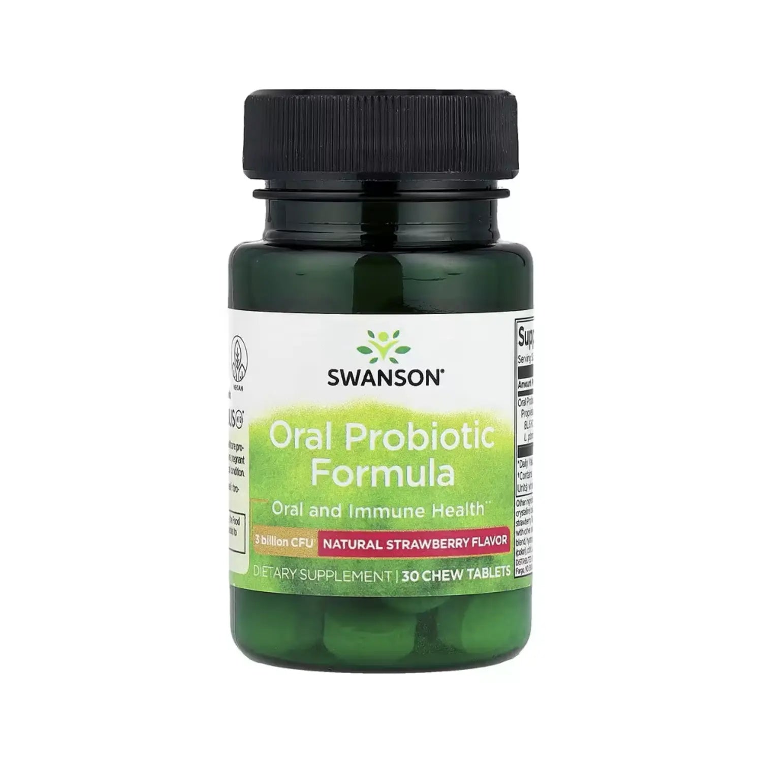 SWANSON FORMULA PROBIOTICA ORAL 3000 M DE UFC 30 TAB SNF