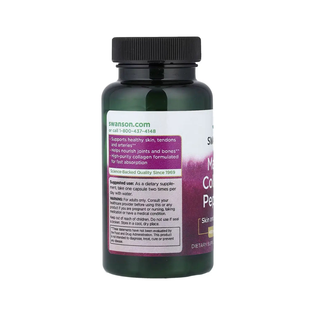 SWANSON COLÁGENO MARINO 400 MG 60 CAPSULAS SNF