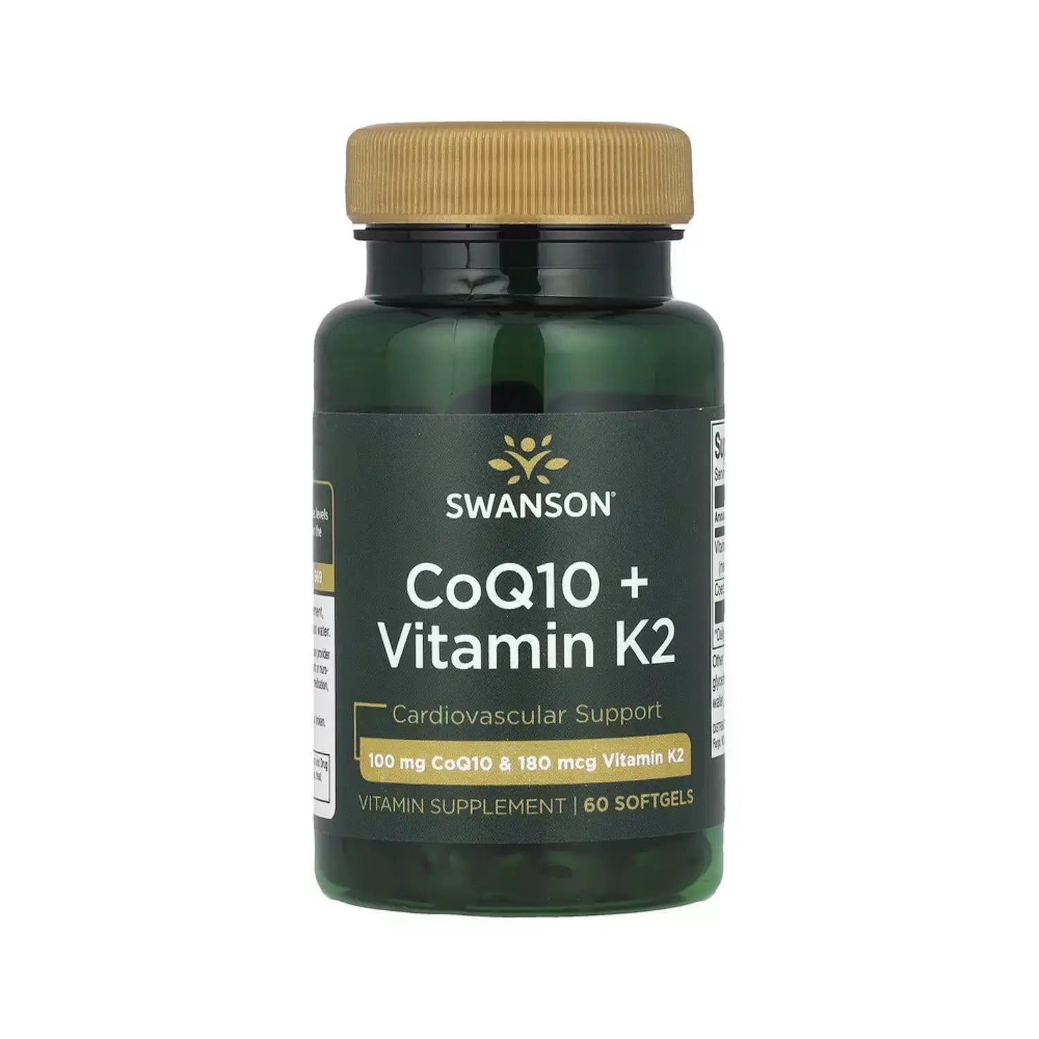SWANSON COQ10 + VITAMINA K2 60 SGELS SFN