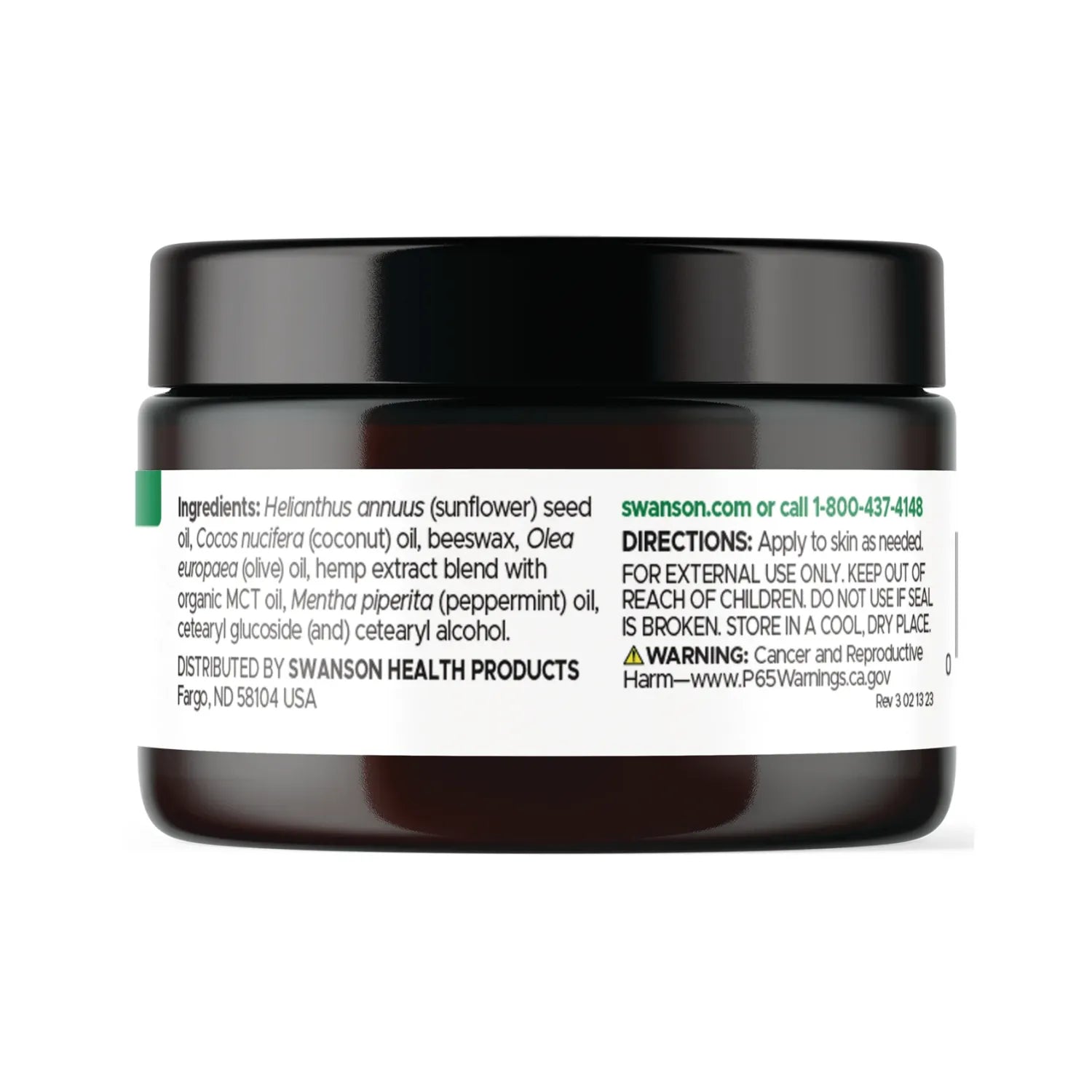 Swanson Cbd Full Spectrum Balm - Mint 150 mg 2 oz Balm