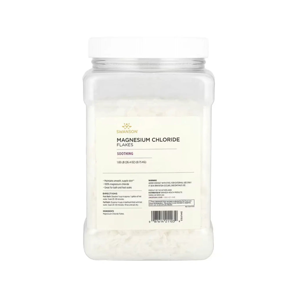 SWANSON HOJUELAS DE CLORURO DE MAGNESIO 0.75 KG (1.65 LB)