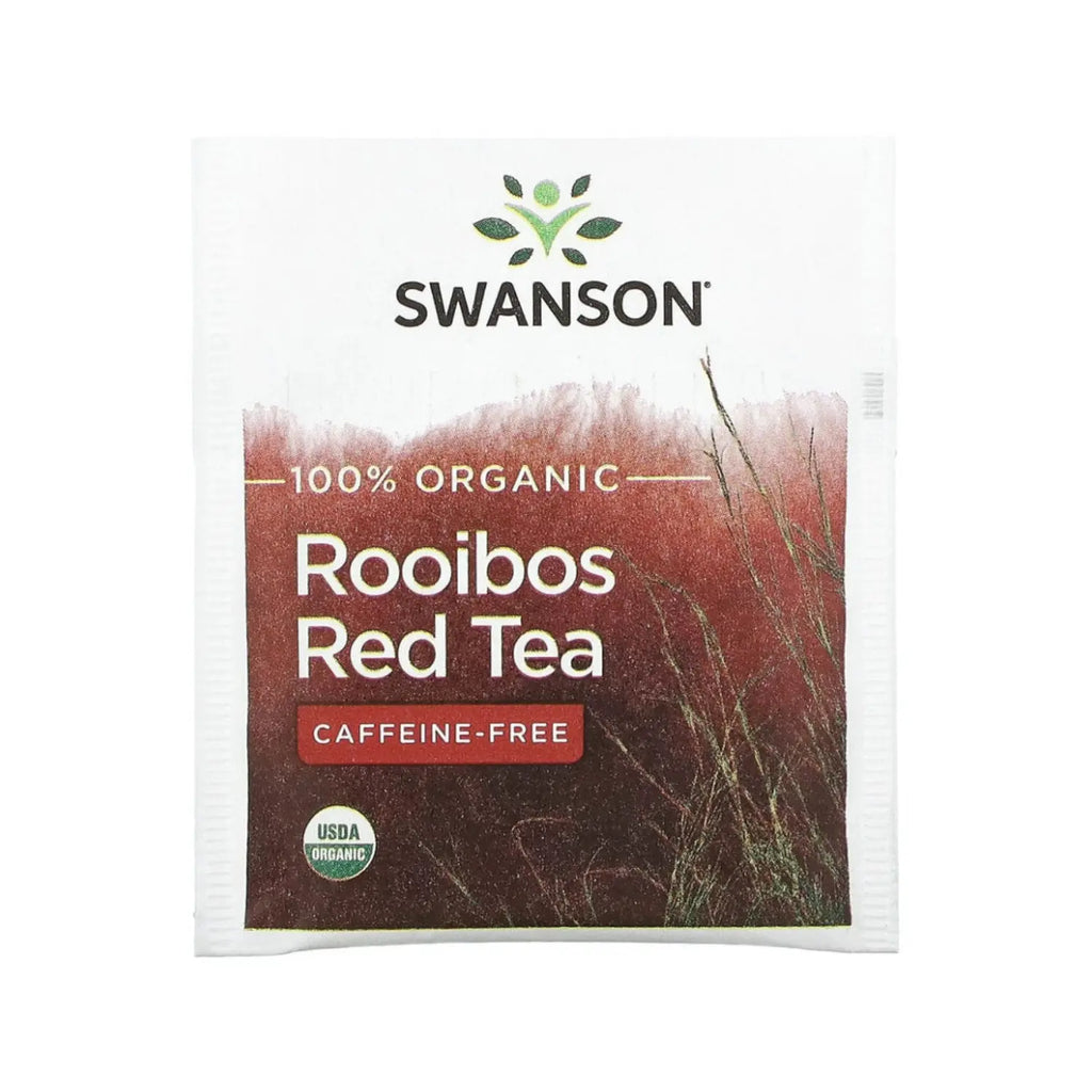 SWANSON TÉ ROJO ROOIBOS SIN CAFEÍNA 20 BOLSITAS DE 40G SFN