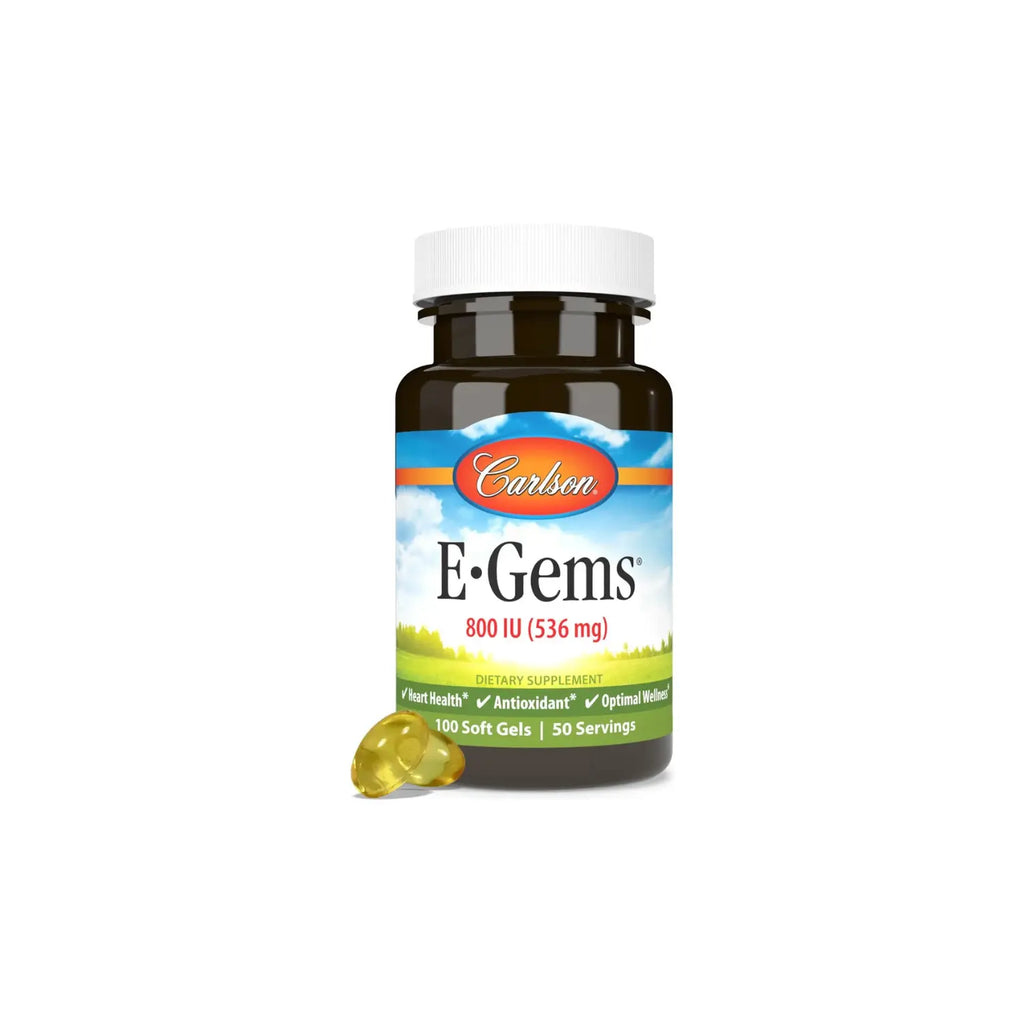 CARLSON LABS E-GEMS 800 IU (536 MG) 50 SERVS SFN
