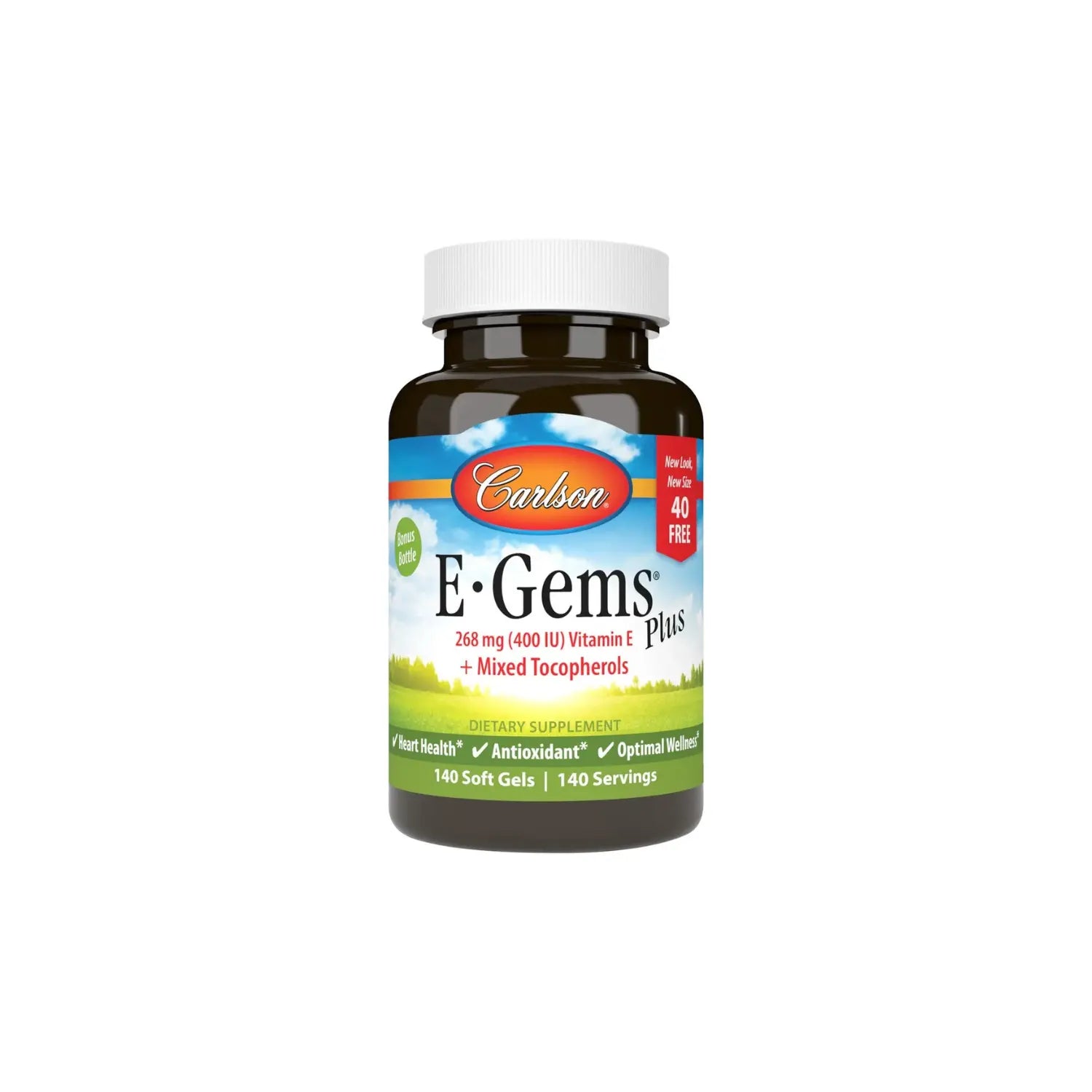CARLSON LABS E-GEMS PLUS 400IU, 140 SOFTGELS SFN