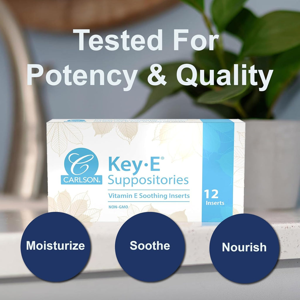 Carlson Labs Key-E Vitamina E 30 UI 12 Supositorios