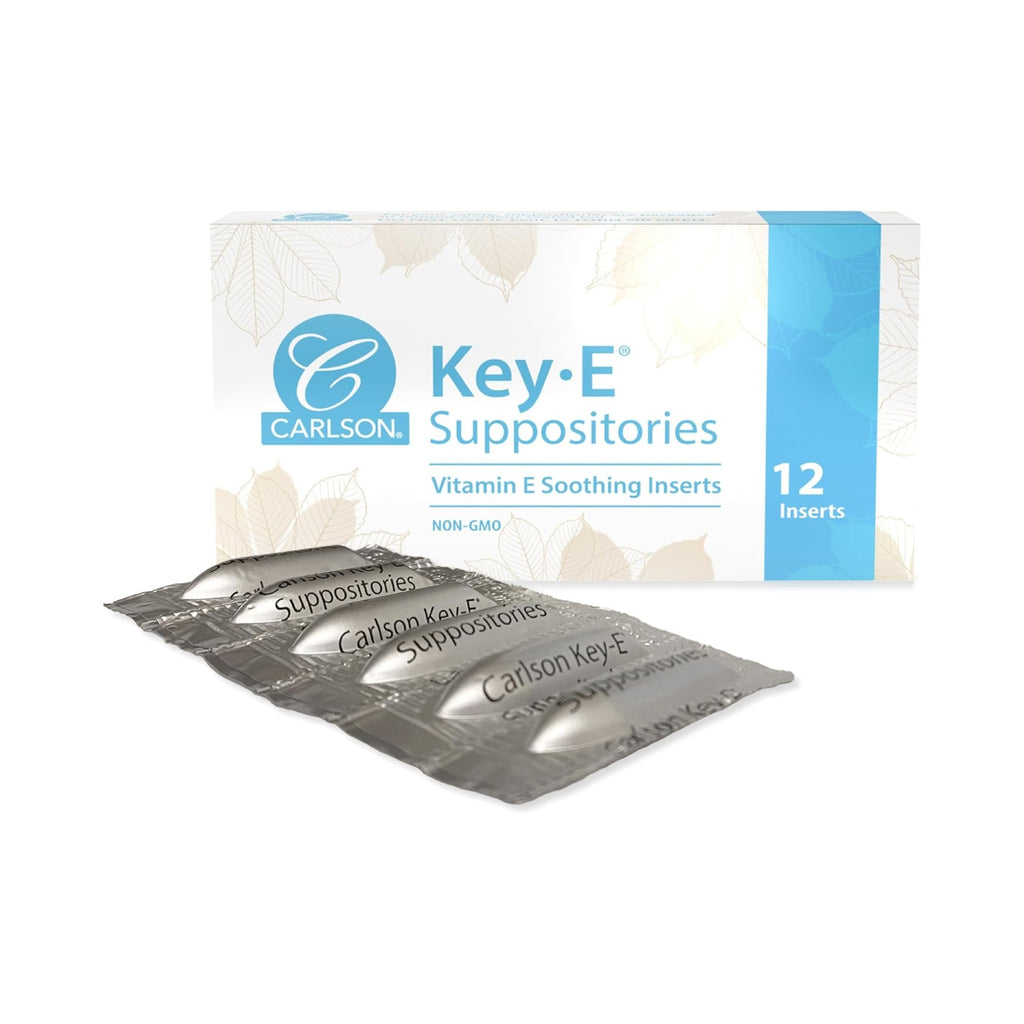 Carlson Labs Key-E Vitamina E 30 UI 12 Supositorios