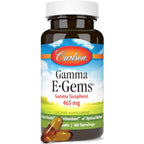 Carlson Labs Gamma E Gems Gamma Tocoferol 465 mg 60 Cápsulas Blandas