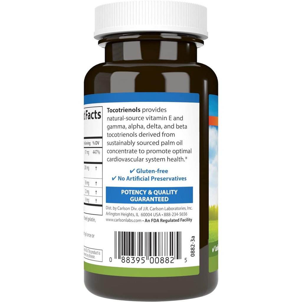 Carlson Labs Tocotrienoles 40 mg 180 Cápsulas Blandas