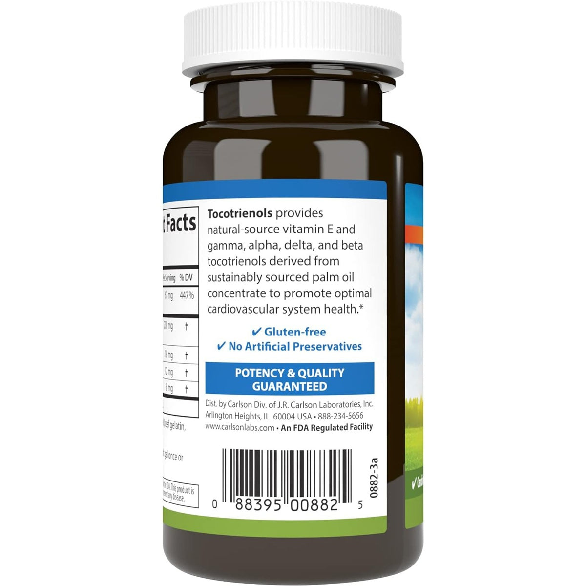 Carlson Labs Tocotrienoles 40 mg 180 Cápsulas Blandas