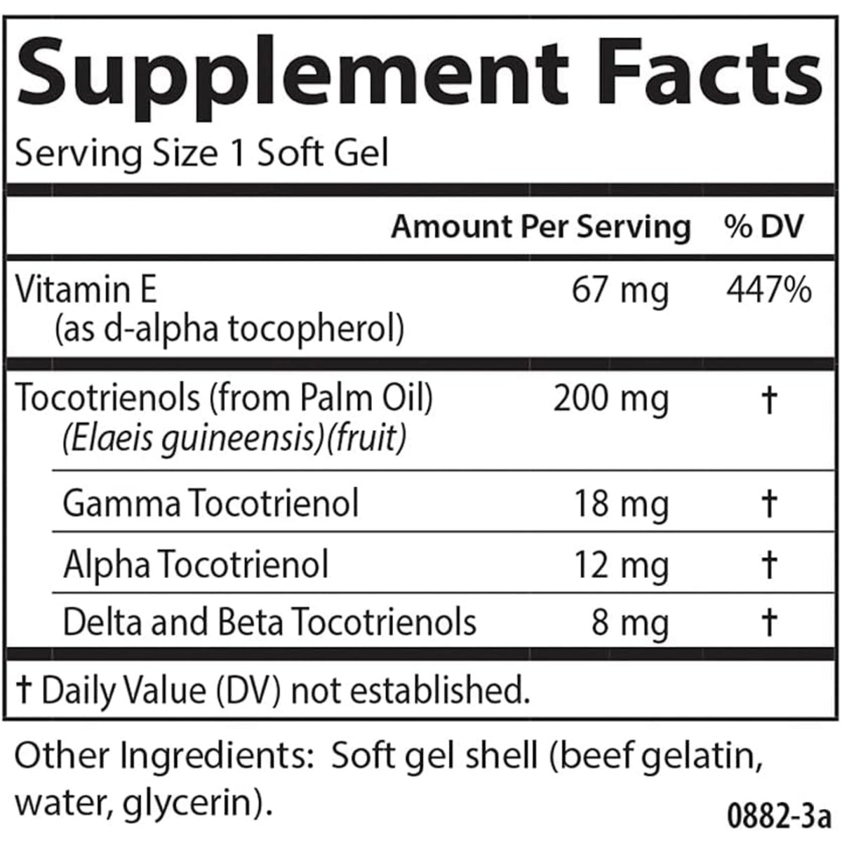 Carlson Labs Tocotrienoles 40 mg 180 Cápsulas Blandas