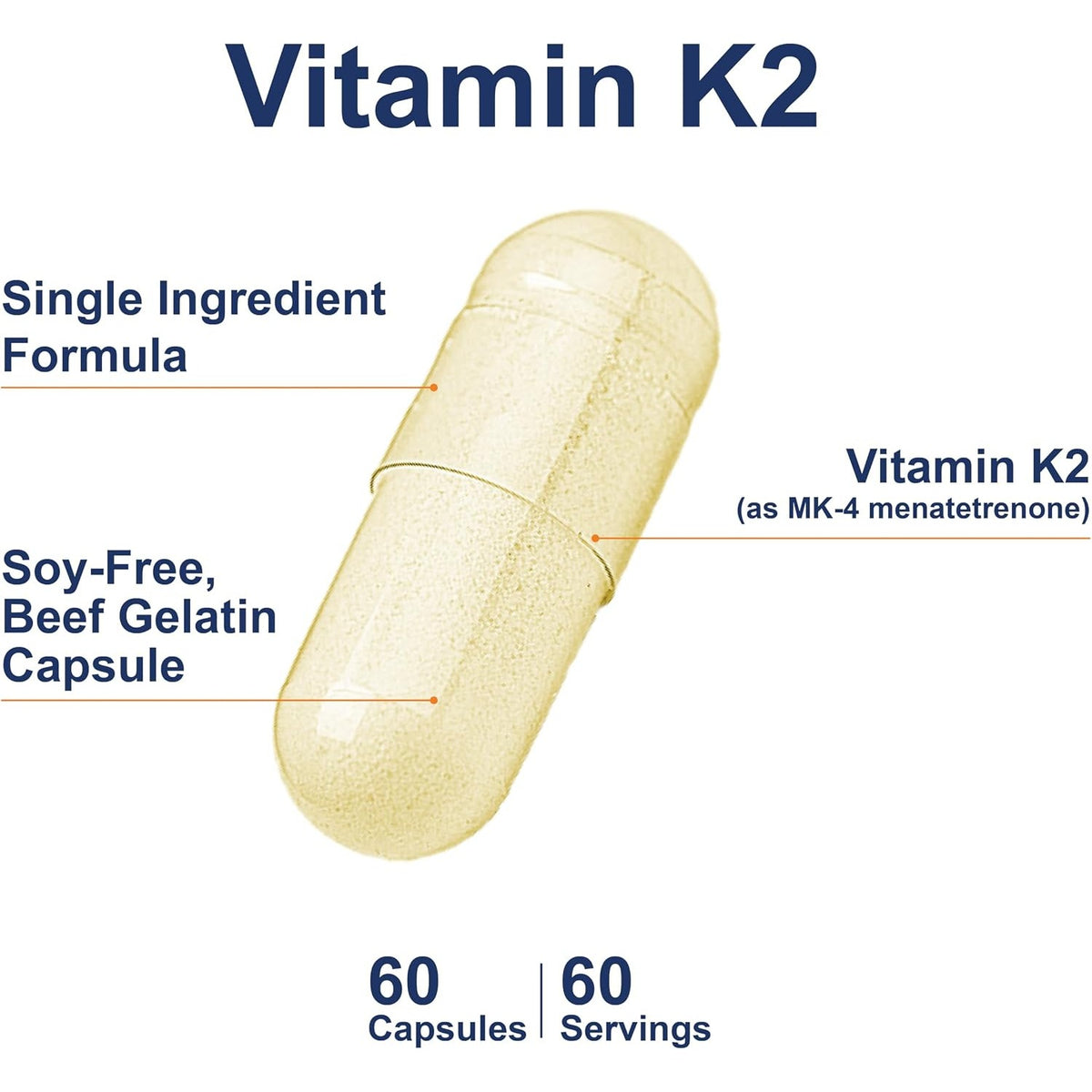 Carlson Labs Vitamina K2 MK-4 5 mg 60 Cápsulas
