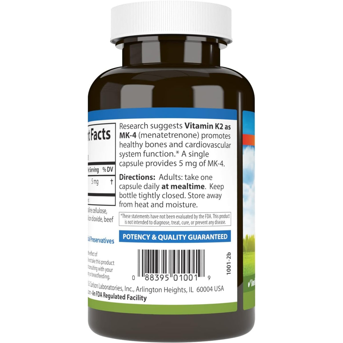 Carlson Labs Vitamina K2 MK-4 5 mg 180 Cápsulas