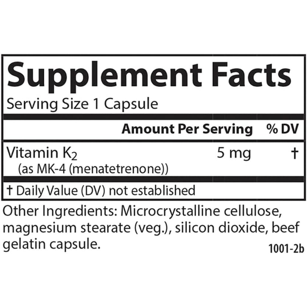 Carlson Labs Vitamina K2 MK-4 5 mg 180 Cápsulas