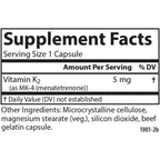 Carlson Labs Vitamina K2 MK-4 5 mg 180 Cápsulas