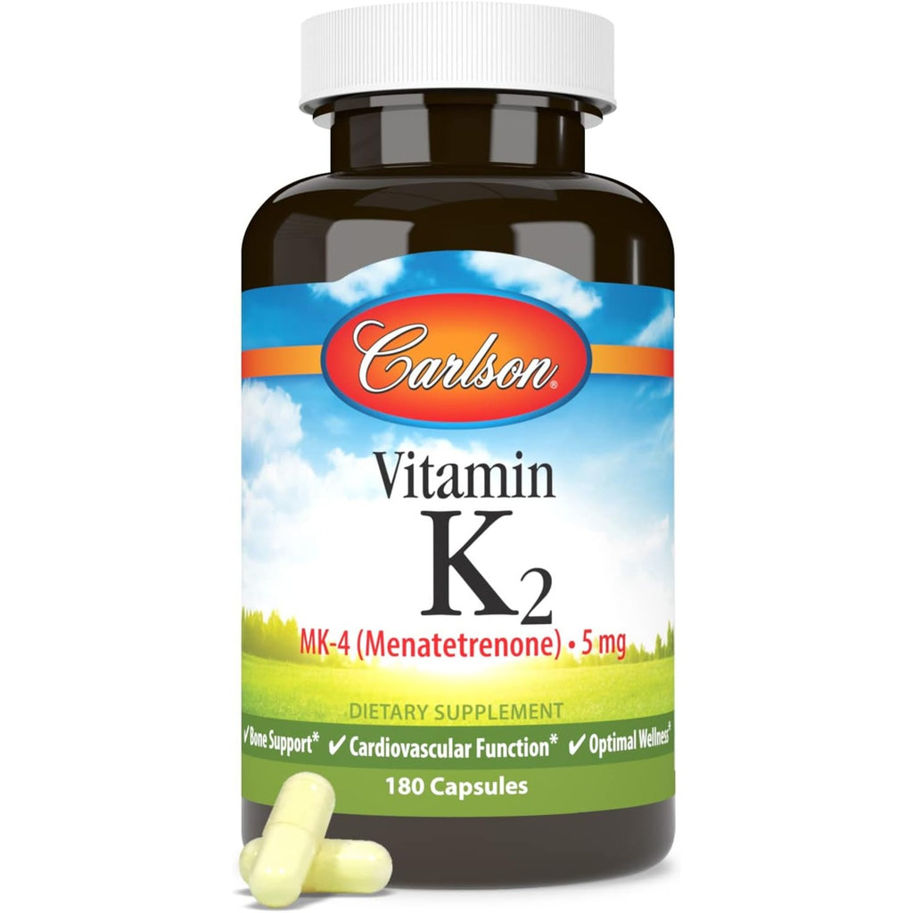 Carlson Labs Vitamina K2 MK-4 5 mg 180 Cápsulas