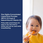 Carlson Labs Baby's Super Daily D3 400 UI 365 Gotas Sin Sabor