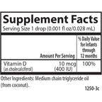 Carlson Labs Baby's Super Daily D3 400 UI 365 Gotas Sin Sabor