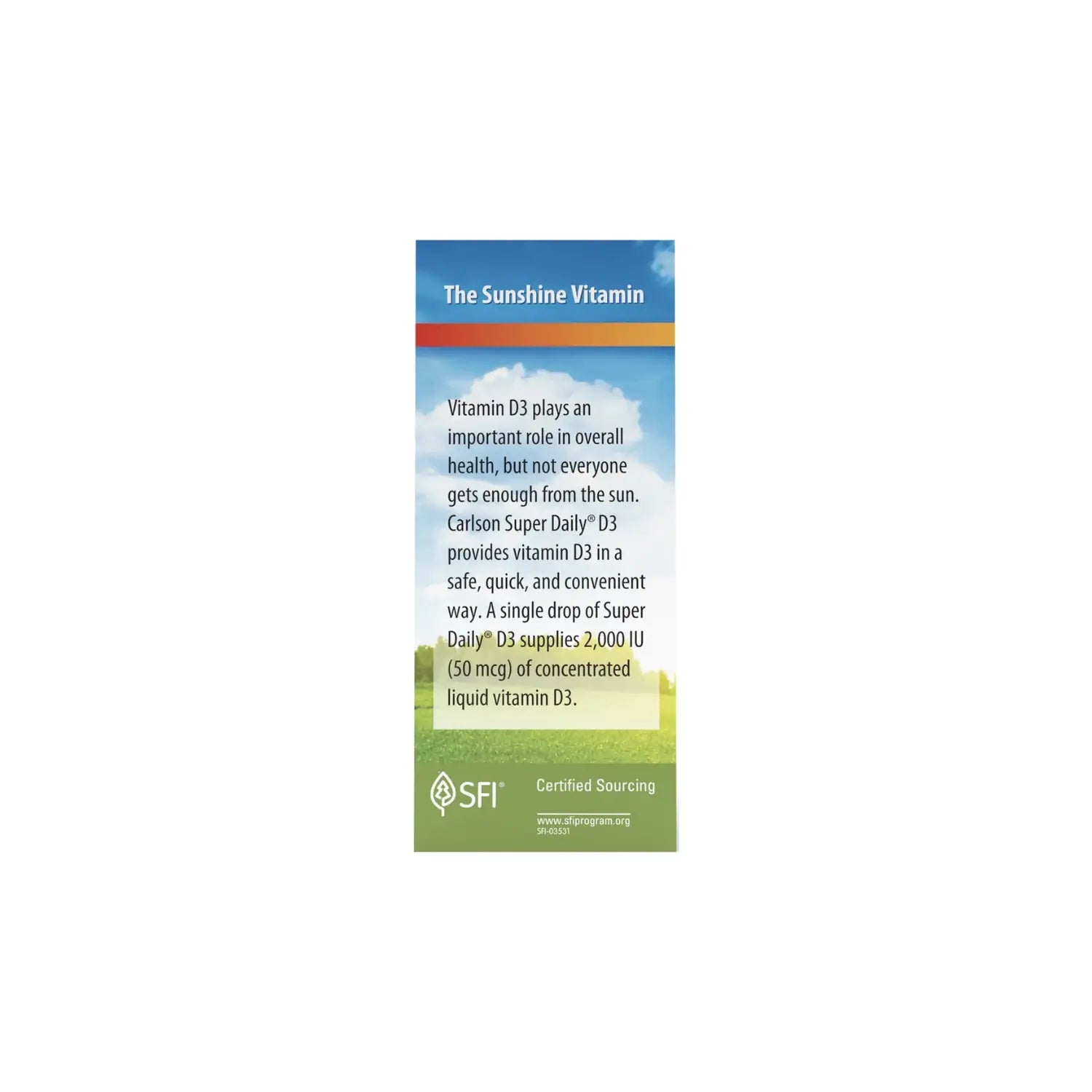 CARLSON LABS SUPER DAIRY VITAMINA D3 2000 UI, 10,3 ML SFN