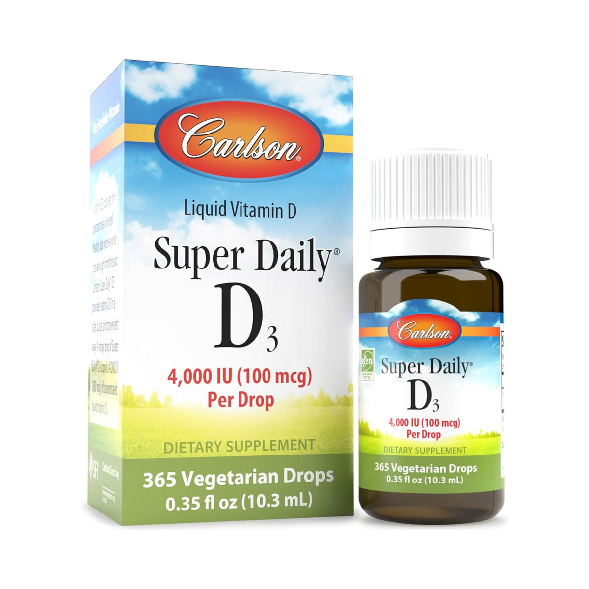 Carlson Labs Super Daily D3 4000 UI 365 Gotas 10.3 ml