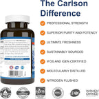 Carlson Labs Aceite de Hígado de Bacalao Super 1000 mg 250 Cápsulas Blandas